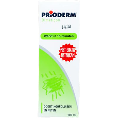 Prioderm Dimeticon - Anti Luis Lotion - Behandeling van 15 minuten - Inclusief Neten & Luizenkam - 100 ml