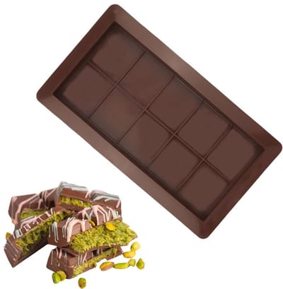 Dailygoods- Bakvorm Siliconen - Diepe Chocoladevorm - Bakvorm voor Snoep - Bakvorm voor Pistachenoten - Antiaanbaklaag - Creatieve Smaakcombinaties
