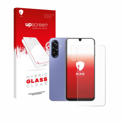 upscreen - Screenprotector voor Samsung Galaxy F17 5G (Voor+Camera) - Folie Beschermfolie Beschermglas transparant
