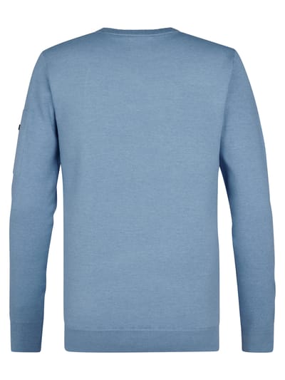Petrol Industries - Heren Fijngebreide Trui Raleigh - Blauw