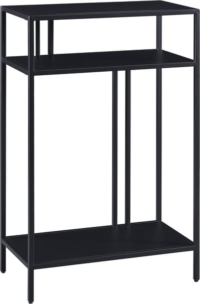 Console tafel Kumlinge metaal 85x55x30 cm zwart [en.casa]