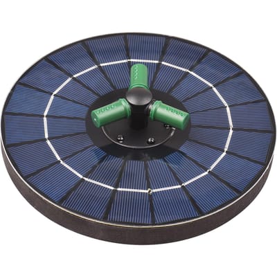 4W kleurrijke zonne-fonteinpomp met 360 graden draaibare spuitmond RGB LED-licht zonne-waterpomp met zwart