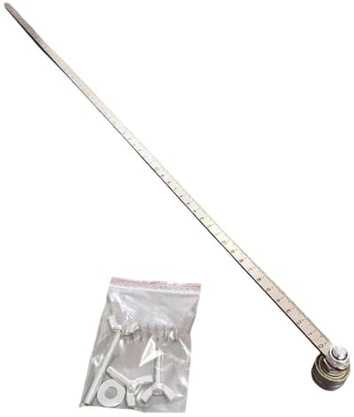 Cirkelzaag Gids - Houtbewerking Tool - Rechte Snedes Maken - Roestvrij Staal - 60 cm - Zilver