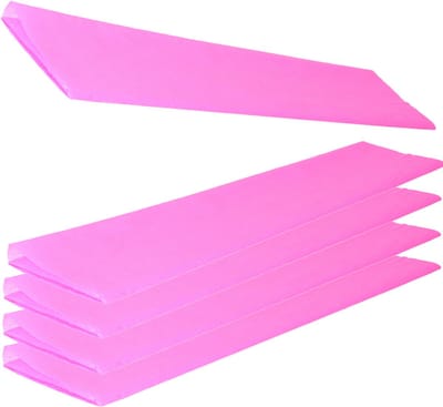 Crepe papier platte vellen - 5x - fel roze - 250 x 50 cm - Knutselen met papier - Knutselspullen