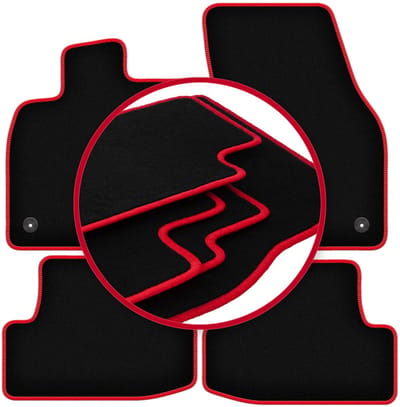 CARLUX-RED automatten voor: Audi Q2 crossover (2016-)
