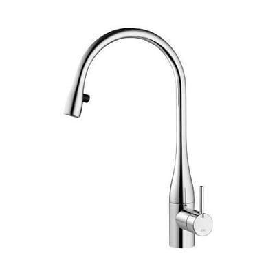 KWC EVE single lever sink mixer low pressure, projection 22.5 cm 10.115.103.000FL
