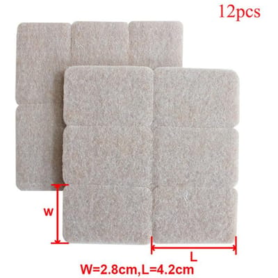 Vilt Stoelpootdoppen Vloerbeschermers voor Meubelpoten Tafelpoothoes Rond Vierkant Bodem Antislip Pads Vilt Tafel Stoel Mat