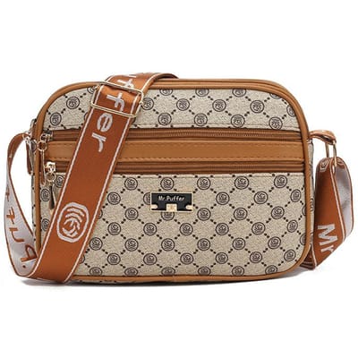 Lente Nieuwe Mode Dames Kleine Schoudertas Meerlaags Mobiele Telefoon Casual Tas Kleine Vierkante Tas voor Dames 26*7*18 brown