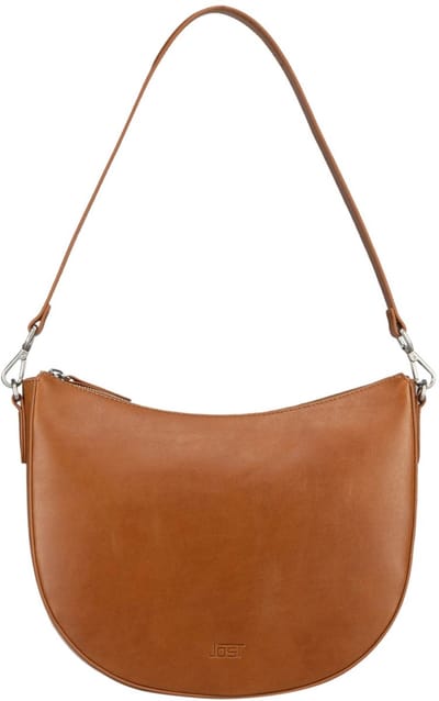 JOST Leren schoudertas Rana Hobo Bag Cognac Lichtbruin