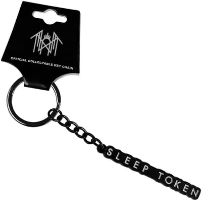 Sleep Token - Text Logo Sleutelhanger - Zwart/Wit