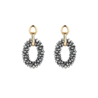 Oorbellen Crystal Deluxe - Silver - Feestdagen - Kerst - Cadeau