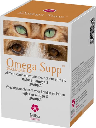 Omega Supp Miloa 30 Capsules - Omega 3 voedingssupplement voor honden en katten