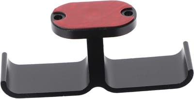 Hoofdtelefoonstandaard Bureau - Oordopjes Houder - Opgeruimd Bureau - Dubbele Bevestiging - 9.5 x 4 cm - Zwart
