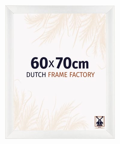 Fotolijst 60x70 cm - MDF - Wit Geveegd - Praag