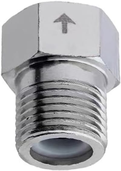 Roestvrijstalen terugslagklep 1/2" met schroefdraad voor toilet, voorkomt terugstroming, inclusief pakking en 3/4" diameter