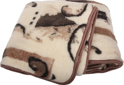 Wollen Deken 100% Puur Australische Merino Wol OnceDoce® 450 g/m² - Warm Ademend Zacht - AUTUMN MEADOW - Wasbaar – 140x200cm