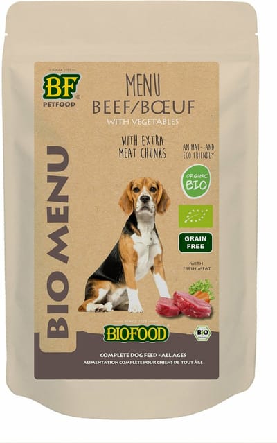 Biofood Organic - Biologisch Hondenvoer Natvoer - Rund - 15 x 150 gr NL-BIO-01