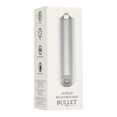 Be Good Tonight by Shots - 10 Speed Rechargeable Bullet - Silver