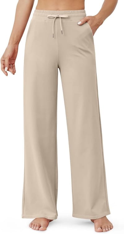 Dames Wijdvallende Yoga Broeken met Touwtjes en Zakken - Comfortabele Casual Joggingbroek voor Sport en Vrije Tijd, M/L
