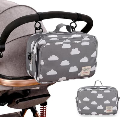 Multifunctionele kinderwagen tas met zwangerschapsfunctie - Organiser voor wandelwagen en ziekenhuis