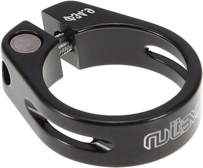 Allecto Plus - Fiets Zadelpen Klem 34.9 mm Aluminium Legering (Zwart) - Fietsaccessoire met Sterke Klemkracht