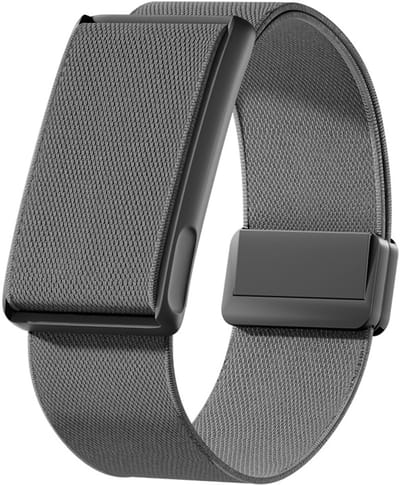 Stravo Nylon Bandje met Magnetische Sluiting – Geschikt voor Amazfit Helio – Ademend & Verstelbaar – Grijs