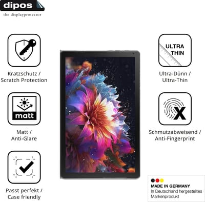 dipos – 2x Matte Beschermfolie geschikt voor Laptok KB1001 10.1 | Krasbestendige & antireflecterende Screenprotector Ultra-Thin