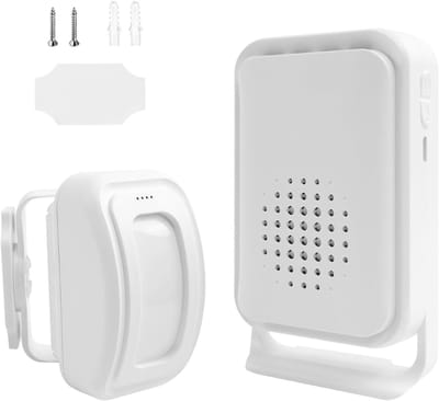 MRKK® Opritverklikker - Entreemelder - Doorgangsmelder - Beveiliging -Wit