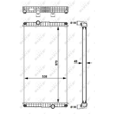 Radiator, motorkoeling NRF 58248