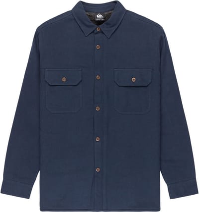 Quiksilver Husson Overhemd Met Lange Mouwen Blauw M Man