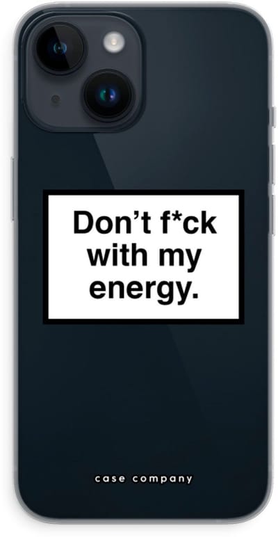 Case Company® - Hoesje geschikt voor iPhone 14 hoesje - My energy - Soft Cover Telefoonhoesje - Bescherming aan alle Kanten en Schermrand