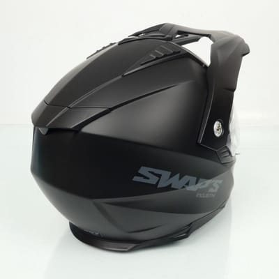Casque pour moto cross trail Swaps Enduro S789 Crux noir mat Taille L 59-60cm Neuf