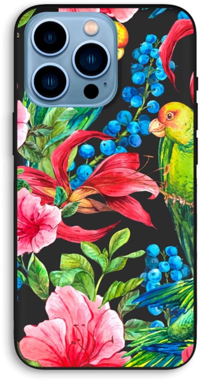 Case Company® - Hoesje geschikt voor iPhone 13 Pro Max hoesje - Papegaaien - Biologisch Afbreekbaar Telefoonhoesje - Bescherming alle Kanten en Schermrand