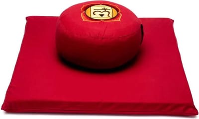 Meditatie set - Meditatiemat & Meditatiekussen - Rood - 1e Chakra