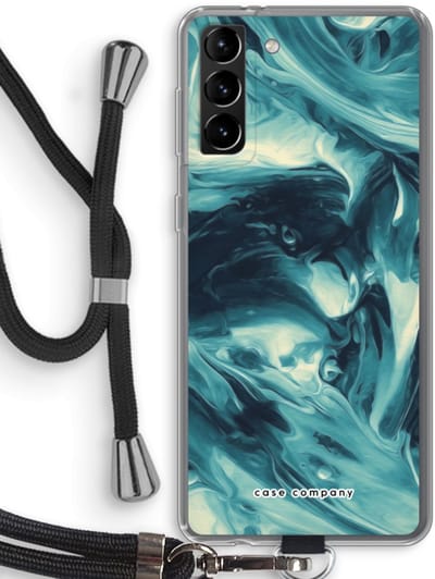 Case Company® - Hoesje met koord geschikt voor Samsung Galaxy S21 Plus hoesje met Koord - Dreaming About Whales - Telefoonhoesje met Zwart Koord - Bescherming aan alle Kanten en Over de Schermrand