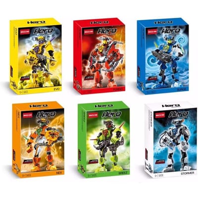 Hero Factory Star Warrior Bionicle Bouwstenen Furno Evo Gecombineerde Robot Mech Model Stenen Set Speelgoed Voor Kinderen Vakantiecadeaus