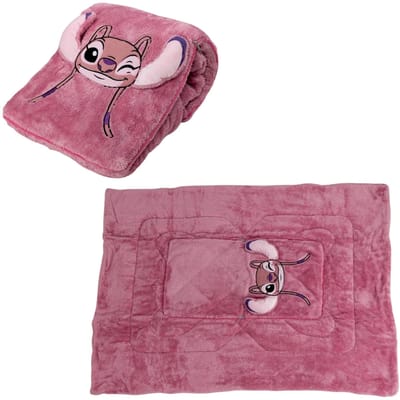 Lilo & Stitch 2-in-1 kussen en fleece deken