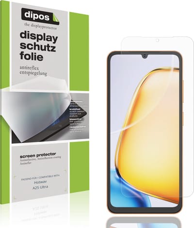dipos – 4x Matte Beschermfolie geschikt voor Hotwav A25 Ultra | Krasbestendige & antireflecterende Screenprotector Ultra-Thin