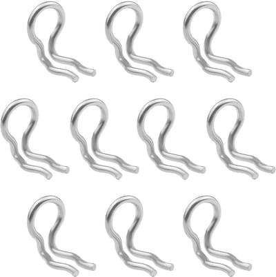 Dailygoods- Remblokken Vervangingsset 10 Stuks - Compatibel met Shimano/Formula Mega - Roestvrij Staal - Duurzaam - 6.5x5mm - Anticorrosie - Remblok