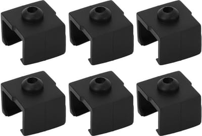 Siliconenhuls Temperatuurbestendig Tot 280°C - 6 Stuks - Vlamvertragend - 3D Printer Accessoire - Ender 3 V3 SE - Gemakkelijk te Installeren - Hotend Sokken