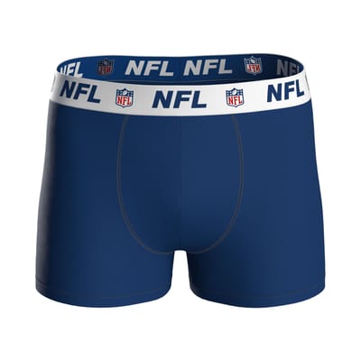 NFL Shield Logo 3-Pack 95% Cotton Boxers | Size M Navy voor Sport Fanzone