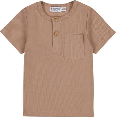 Dirkje Pocket T-Shirt - Maat 56 - Brown