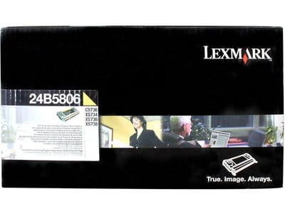 Lexmark 24B5806 toner cartridge geel (origineel)