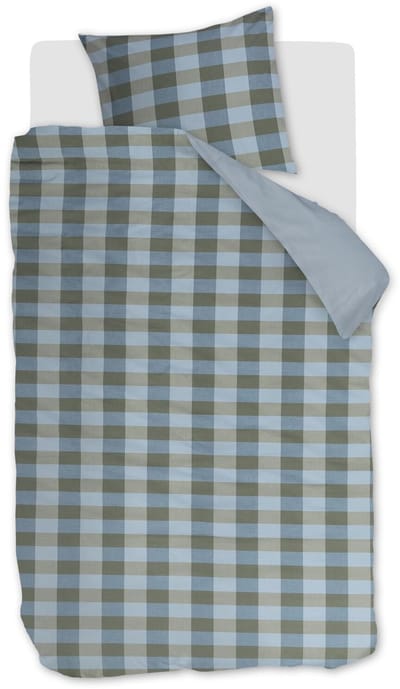 Beddinghouse Marre dekbedovertrek - Eenpersoons - 140 x 200/220 cm - Blauw Groen