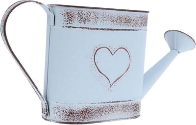 Decoratieve Gieter - Bloempot Vaas - Huis Decoratie - Antieke Stijl - 8x15x8 cm - Zilver