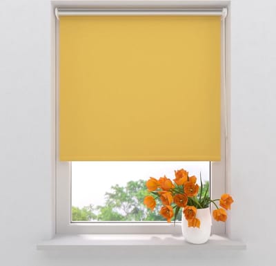 Rolgordijn Easy Mini - Verduisterend - Yellow - 45x150