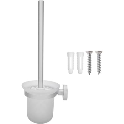Huishoudelijk Wandgemonteerde Toiletborstelhouder Set Schoonmaakgereedschap Badkameraccessoires gray