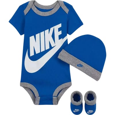 Set met body + sokken + muts met logo voor babyjongen Nike Futura