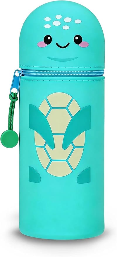 Pennenetui Kawaii Schildpad - 2-in-1 Siliconen Tas - Ergonomisch ontwerp - Ideaal voor schoolgebruik - ShopVlot