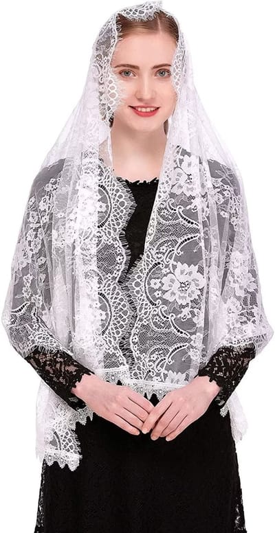 White lace scarf - ShopVlot